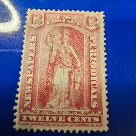 PR16 12 Cent Newspaper Periodical Stamp VF Mint OG H CSV 600 0 United