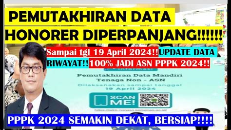 Kabar Baik Pemutakhiran Data Honorer Non Asn Diperpanjang Sampai