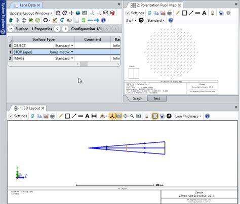 How To Setup A 45 Deg Linear Polarizer In The Optical Path Zemax Community