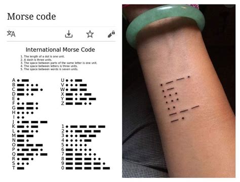 Morse Code Tattoo Generator