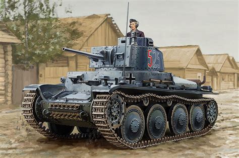 Pzkpfw 38 T Ausf E F 82603 1 16 HobbyBoss