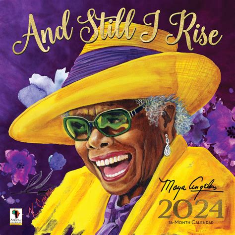 And Still I Rise Maya Angelou African American Wall Cal