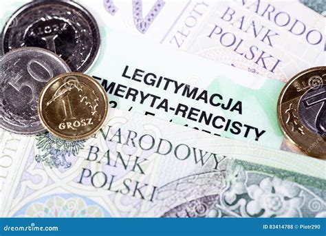 Polish Pensioner Card Social Insurance ZUS Stock Photo Image Of