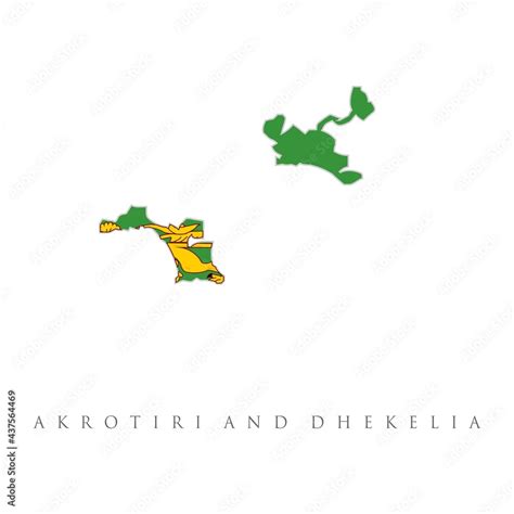 Akrotiri and Dhekelia flag map. Akrotiri and Dhekelia UK territory in ...