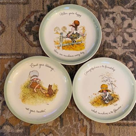 Holly Hobbie Accents Vintage Holly Hobbie Collectors Plates Set Of