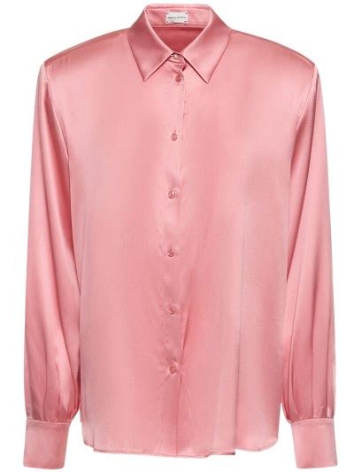 Silk Satin Shirt Magda Butrym Women Luisaviaroma