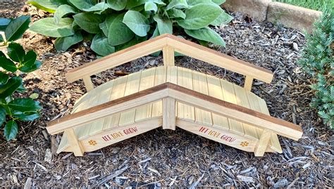 Wooden Garden Bridge / Decorative Garden Bridge / Wooden - Etsy