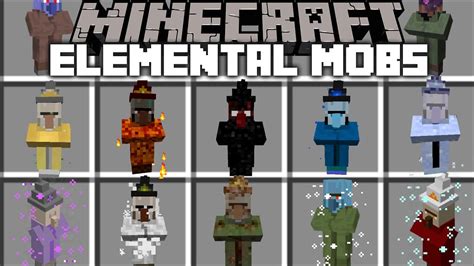 Minecraft Elemental Mobs Mod Fight Off The Evil Villager Monsters