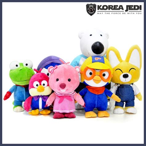 Pororo and Friends - Plush Doll Stuffed Toys 7 Type (Pororo, Eddy ...