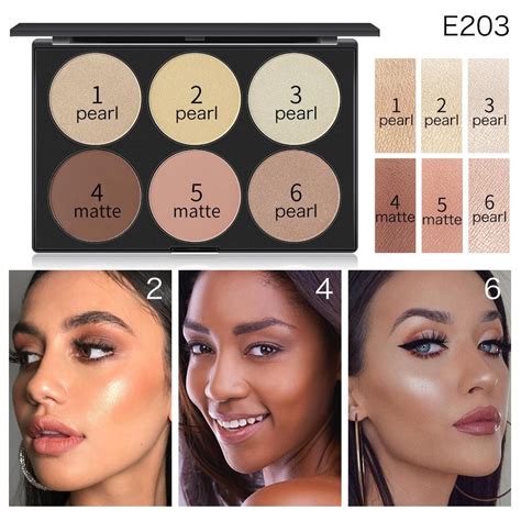 Six Color Contour Palette In Highlight And Contour Palette