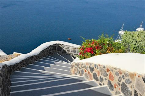 Free stock photo of Steps in Santorini