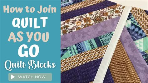 How To Join Quilt As You Go Blocks With Sashing Alanda Craft