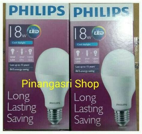 Jual Lampu LED Philips 18 Watt Bohlam 18w Philip Putih 18 W Bulb LED