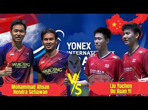 French Open Ahsan Setiawan Vs Liu Yu Chen Ou Xuan Yi Youtube