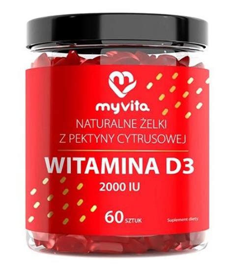 MyVita Witamina D3 Naturalne Żelki dla dorosłych 60 sztuk