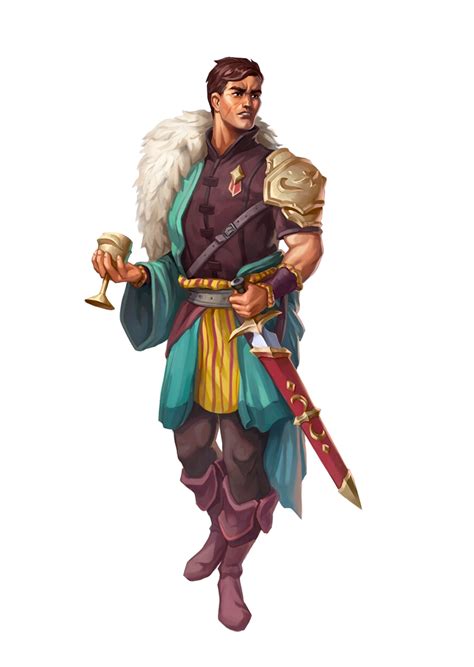 Male Human Noble Fighter Knight Pathfinder E Pfrpg Pfsrd Dnd D D