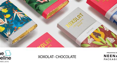 The Dieline Awards 2016 Outstanding Achievements Xoxolat Chocolate Bar Packaging Dieline