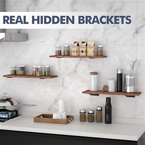 Snapklik Starunder Pack Floating Shelf Brackets Inch Heavy