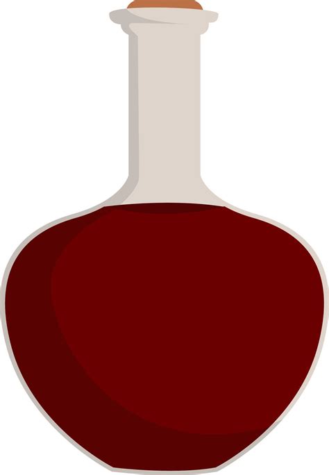 Cognac bottle, illustration, vector on white background. 13866682 ...