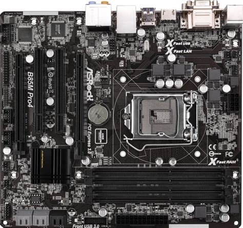 Asrock B85M Pro4 Intel B85 LGA 1150 Socket H3 MicroATX Moederbord