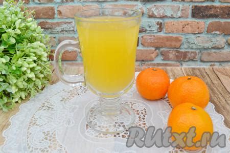 Кисель из мандаринов: калорийность на 100 г, КБЖУ, нутриенты и состав