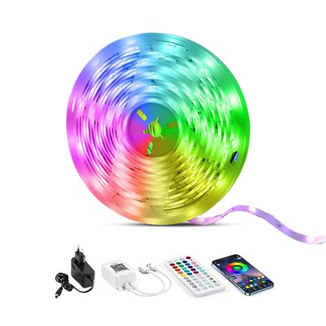 Kit Banda Led Rgb 5m Viellan Control App Bluetooth Telecomanda