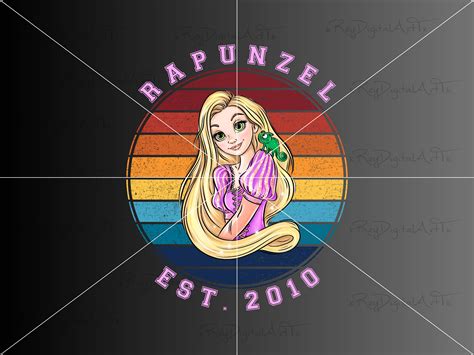 Vintage Rapunzel Png Princess Png Retro Rapunzel Png Png Etsy Ireland