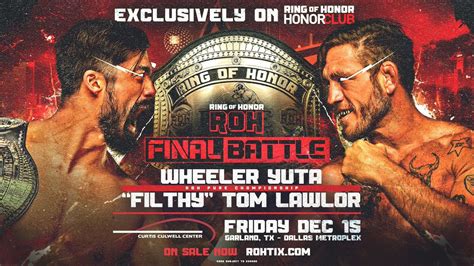 ROH Pure Title, Six-Man Tag Title Matches Added To ROH Final Battle