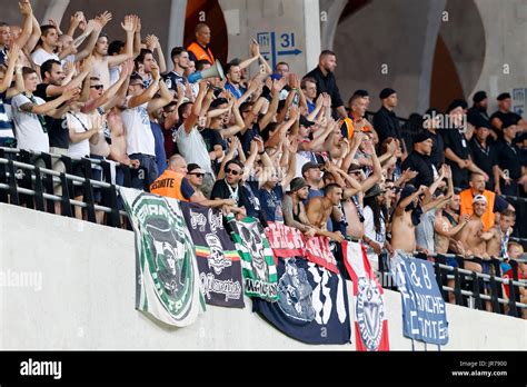 Felcsut Hungary Rd August The Ultra Fans Of Fc Girondins De