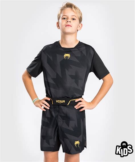 Детские шорты для MMA Venum Razor Fightshorts For Kids Black Gold ...