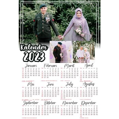 Jual Kalender Dinding 2023 Custom Shopee Indonesia