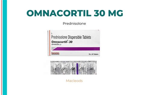 Buy OMNACORTIL 30MG 10 Tablets Online At GymPharmacy