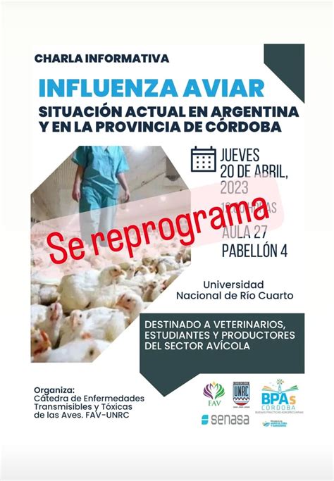 Se Reprograma Charla Informativa Sobre Influenza Aviar Situación