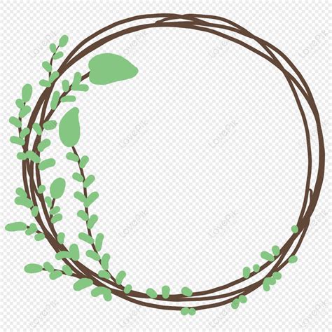 Hand Drawn Leaves Vine Border Material Hands Leaves Leaves PNG Image