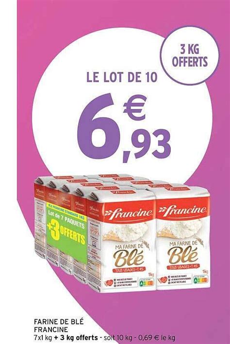 Promo Farine de blé francine chez Intermarché