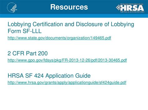 The Ins And Outs Of Lobbying For Hrsa Grantees October