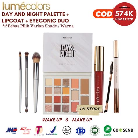 Jual Lumecolors Day Night Palette Eyeshadow Lipcoat And Eyeconic Duo