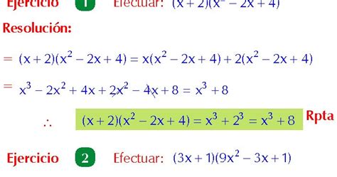 Sumas Y Resta De Cubos Ejemplos Y Problemas Resueltos De Productos Images