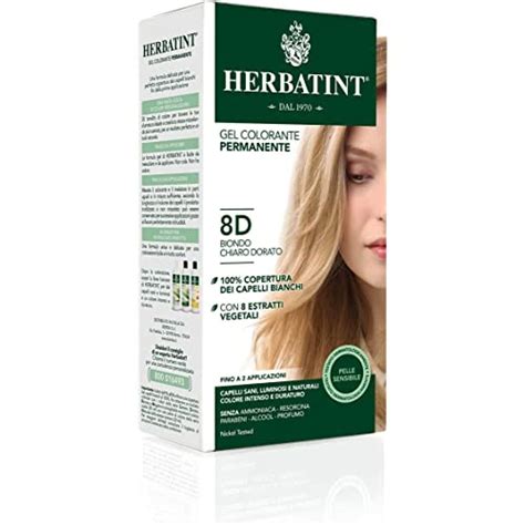 Herbatint D Light Golden Blonde Permanent Herbal Hair Colour Gel Ml