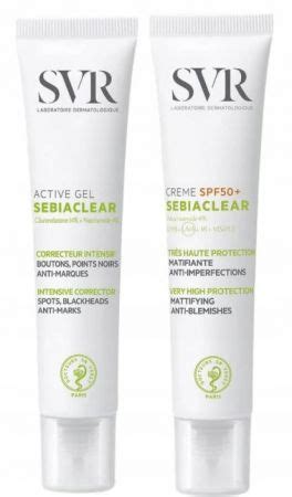 Zestaw Svr Sebiaclear Active Gel Creme Spf Tr Dzik Problemy