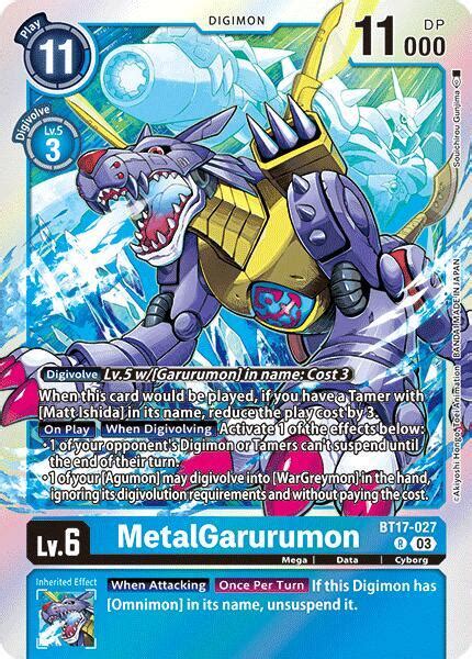 MetalGarurumon - Secret Crisis (BT17) - Slide Gaming