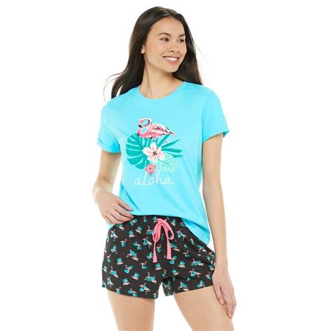 Peace Love And Dreams Tropical Print Pajama Set Pajama Set Print