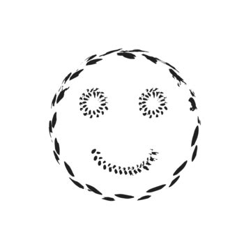 Smile Face Grunge Icon Symbol Emoji Border Fading Artistic Vector, Border, Fading, Artistic PNG ...