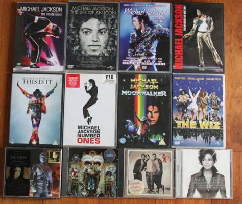 MICHAEL JACKSON DVD CD MEGA Collection 12 DVDS CDS Job Lot BULK EUR