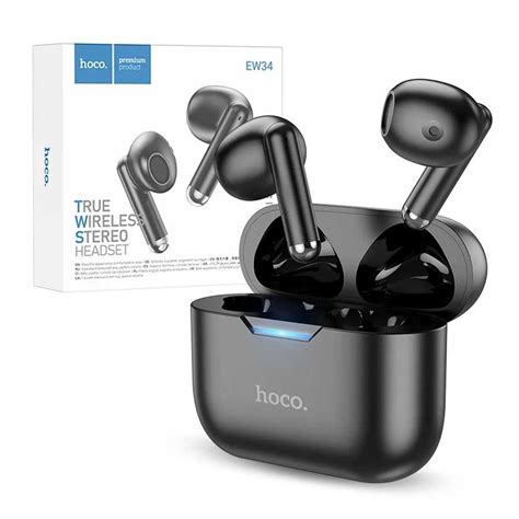 Casti Wireless, HOCO EW34, TWS Bluetooth 5.3, Wireless Stereo, Negru ...