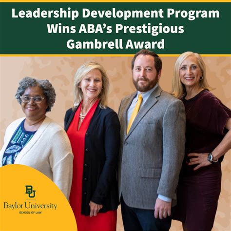 Baylor Law Leadership Program Wins Prestigious ABA Gambrell Award Law