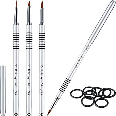 Amazon Kads Kolinsky Sable Acrylic Brush Pcs Set Size