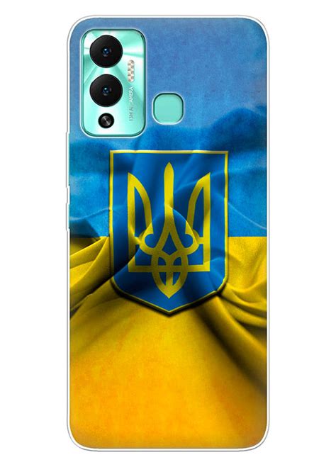 Infinix Hot 12 Play силіконовий чохол з картинкою Прапор України
