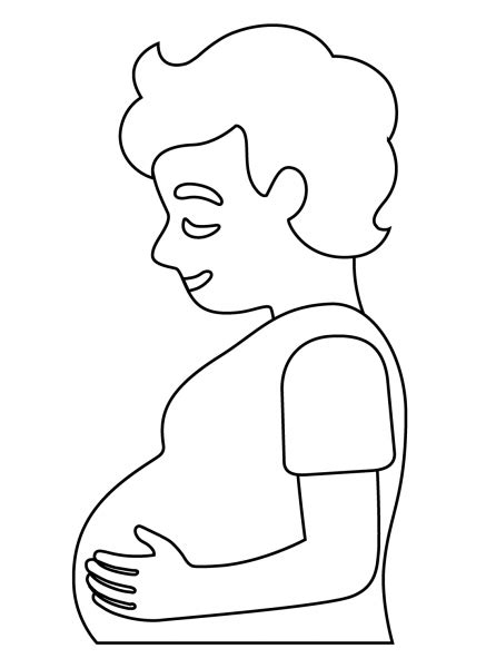 Pregnant Person Emoji Coloring Page Free Printable Coloring Pages The