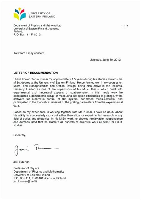 Recommendation Letter For Visa Hamiltonplastering